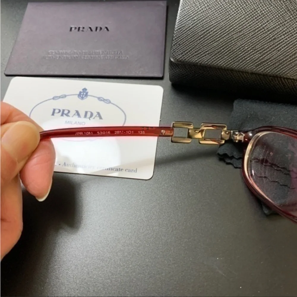 Prada eyeglasses red
